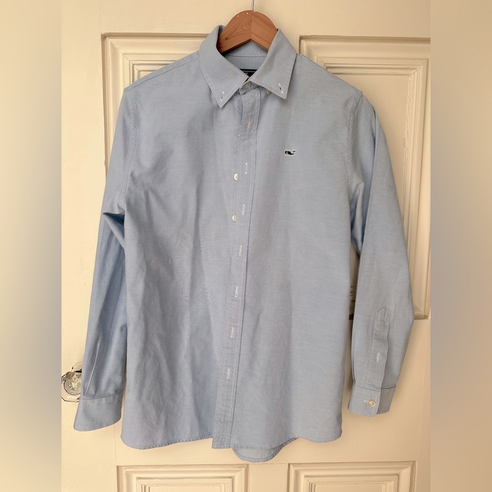 Vineyard Vines boys cotton Whale shirt Oxford button down